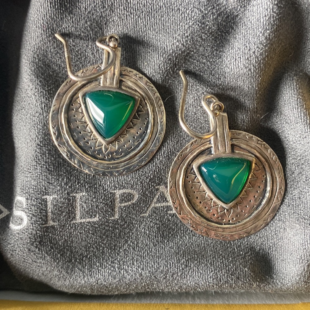 Silpada Emerald Isle Earrings W3286.  NIB - Picture 2 of 3